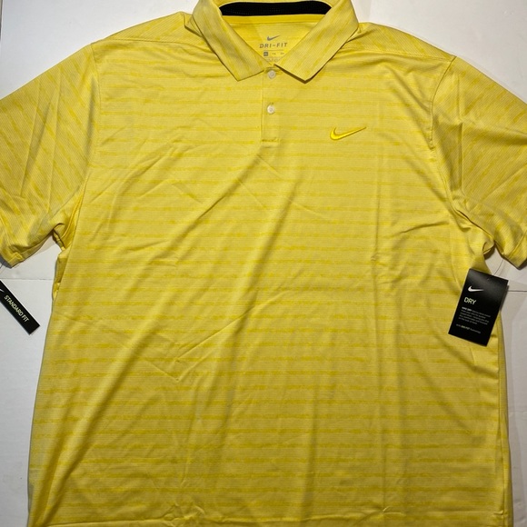 Nike | Shirts | Nike Yellow Polo Golf 